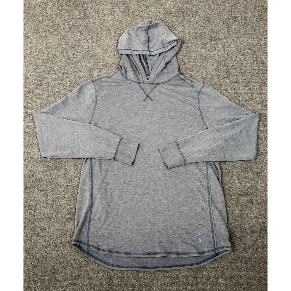 Toes on the Nose Sea Silk Schooner Hoodie Mens Medium Blue Performance Pullover